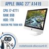 Apple iMac Late 2013 27" A1419 Cpu i7-4771 Ram 8gb DDR3 HDD 1TB MacOs Catalina