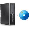 Dell COMPUTER con HDD 500GB 4GB WINDOWS XP x32 bit PORTA COM SERIALE rs232 CON CD WXP