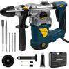 Enventor Martello Demolitore SDS-Plus 1500W, Martello Perforatore 4500BPM, Potenza D'impatto 6J, 850RPM, 4 Modalità, Capacità di Perforazione: Calcestruzzo (32mm), Metallo (13mm), Legno (40mm)