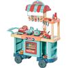 HOMCOM Cucina Giocattolo Per Bambini 3-6 Anni con 50 Accessori Inclusi