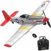 Volantex RC Mini Mustang P51D 4Ch Airplane w/Xpilot Gyro RTF 76105R modellismo