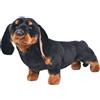 vidaXL Cane Bassotto in Peluche in Piedi Nero XXL