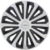 MICHELIN 4 Copricerchi Bicolore NVS 04 Nero Grigio per Ruota 15 Pollici
