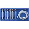 BGS 66516 Set di Chiavi di Spurgo Freni 7 - 8 - 9 - 10 - 11 - 12 mm, 7 Pezzi