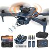 DRONE QUADRICOTTERO PIEGHEVOLE CON TELECAMERA HD TELECOMANDO O SMARTPHONE WIFI