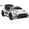 AIYAPLAY Auto Elettrica Bambini 3-8 Anni Mercedes-AMG con Telecomando Bianco