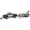 Bruder BRD02507 RAM 2500 Polizia con rimorchio e gommone