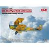ICM 32038 DH.82A Tiger Moth with bombs WWII British aircraft 1:32 modellismo