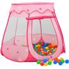 vidaXL Tenda da Gioco per Bambini Rosa con 250 Palline 102x102x82 cm