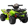HOMCOM Quad Elettrico per Bambini Batteria 6V Ricaricabile e Pulsante