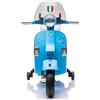 Mediawave Store Moto Elettrica Scooter per Bambini LT960 Vespa PX150 Full Napoli con Bauletto