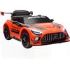 AIYAPLAY Auto Elettrica Bambini 3-8 Anni Mercedes-AMG con Telecomando Bianco