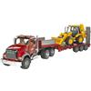 Bruder BRD02813 MACK camion articolato con JCB CX Escavatore