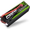 OVONIC Batteria Lipo 4S 6500mAh 50C 14.8V LiPo per RC Aereo RC Elicottero RC Aut