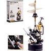 Puzzle 3D Elicottero - Kit Di Modello Meccanico Fai Da Te Con Luci E Movimento,