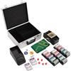 vidaXL Set di Fiches da Poker 300 pz 11,5 g
