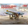 ICM 48288 A-26C-15 Invader with pilots and ground personnel 1:48 modellismo