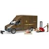 Bruder BRD02678 MB Sprinter UPS con personaggio e transpallet manuale