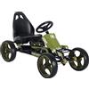 HOMCOM Go Kart a Pedali per Bambini 3-6 Anni con Sedile Regolabile Verde