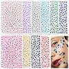 GWEOR 10 Fogli Strass Adesivi, Brillantini Adesivi di Gemme per Viso, Glitter Make Up Strass Autoadesivi Occhi Corpo, per Festival e Decorazioni Nail Art, Fai Da Te Nail Art Bellezza Decorazione