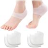 GGUFAY 2 Paia Protezione Talloniera in Silicone, proteggi Tallone per Scarpe Traspirante Copri Tallone in Silicone per Proteggere il Piede Posteriore e Alleviare il Dolore Piedi Secco