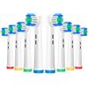AnjoCare Testine di ricambio per Oral B, 8 Pack di testine di ricambio per spazzolino elettrico per Oral B Braun, testine ricaricabili compatibili con Pro1000/3000/5000/7000, Vitality e altri