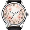 TWD Orologio Da Polso Trendy A Quarzo Con Fiori Di Ciliegio Sakura 38mm