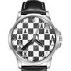TWK Orologio da Polso TWK Partita di Scacchi Anni 1950 Cinturino Pelle 45mm
