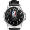 TWK Orologio da Polso Tema Basket Quadrante 45mm Cinturino Pelle Sintetica