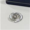 COMOTO AAA 10,0 mm forte pavone perla di Tahiti, argento sterling, 1,18" x 1,37"