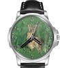TWK Orologio da Polso 45mm Cinturino in Pelle Coniglio Coda di Cotone