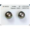 11,7 x 12,3 mm pavone tahitiano perla sciolta non forata, alta lucentezza, ce...