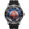TWK Basket Champ Giocatore Diver Sportivo Stile Silicone Cinturino Nero Polso Watch