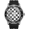 TWK Famoso Scacchi Gioco Di 1950S Diver Sportivo Stile Silicone Nero Polso Orologio