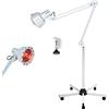 Beltom® Lampada termica a raggi infrarossi con stativo 5 piedi e morsetto da tavolo - Potenza regolabile fino a 275 w - Terapia calore sollievo infiammazioni per fisioterapia saloni di bellezza sport