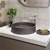 KAMALU Lavabo da appoggio rotondo con finitura terrazzo cemento| KTERE-430D
