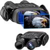 Dowesyeen Binocolo Infrarossi Potente Visione Notturna e Termica Giorno 4 TFT LCD Schermo, Immagine HD 1280P Video Zoom, 5X Zoom Digitale, per Rilevare, Cacciare, Portata 400m con Scheda TF 32G