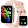 RUIMEN Smartwatch Donna Chiamate e Whatsapp Smart Watch con Fitness Tracker Ciclo Mestruale Multisport Saturimetro Contapassi Cardiofrequenzimetro Orologio Smart Android iOS Compatibile Rosa