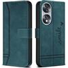 Bravoday Cover per Honor 70 / Honor 70, Flip Custodia in Pelle PU con Slot per Schede, Portafoglio Custodia per Honor 70 / Honor 70, Verde
