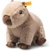 Steiff Peluche Capibara Chip, dolce animale di stoffa con occhi in plastica per bambini, ragazzi e ragazze, Friends, pupazzo di 23 cm, beige, 075834