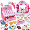 Charmofun Gelateria Giocattolo per Bambini - Incl. 48 Accessori (15 Gelati, 5 Torte, 7 Posate, Soldi Finti Ecc.), Cassa Negozio per Giochi di Ruolo, Cassa Giocattolo per Bambini Dai 3+ Anni
