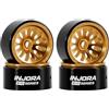 INJORA D19 Ripple Cerchio Beadlock in Alluminio 0.7 per Axial SCX30 1/30 (W7005)