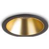 Ideal Lux GAME TRIM ROUND LED COB CREE FARETTO DA INCASSO 3000 K 5 W 650 lm 36° NERO E ORO D.5,8CM