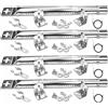 GFTIME Tubo del bruciatore regolabile da 30,8cm-44,9cm, pezzi di ricambio univer