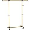 SONGMICS Stand Appendiabiti con Ruote, Attaccapanni, Altezza Regolabile 97-165 c