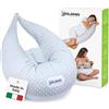 Cuscino Gravidanza Fiocchi Di Memory E Fiber Made in Italy - Comodo per Dormire