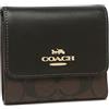 Coach Portafoglio Donna Bifold Outlet Firmato Pelle Piccolo Portafoglio Trifold
