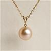 COMOTO Ciondolo ad alta lucentezza 10,5 mm in oro chiaro con perle dei mari del sud ...