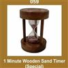 Nuovo Vintage Clessidra In Legno Da 1 Minuto Timer Nautico Decorativo