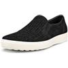 ECCO Sneaker da Uomo Soft 7 Woven Slip on 2.0, Nabuk Nero, 12-12.5